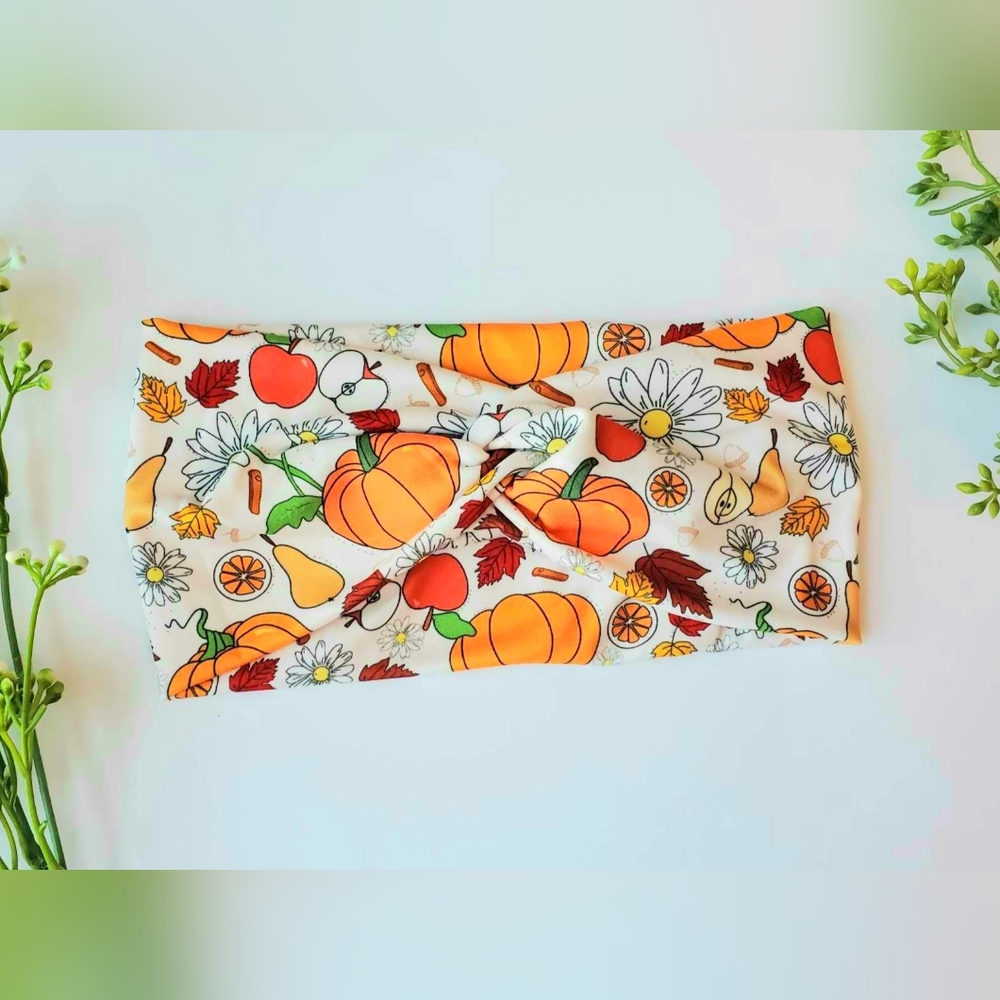 Headband fall pumpkin Thanksgiving